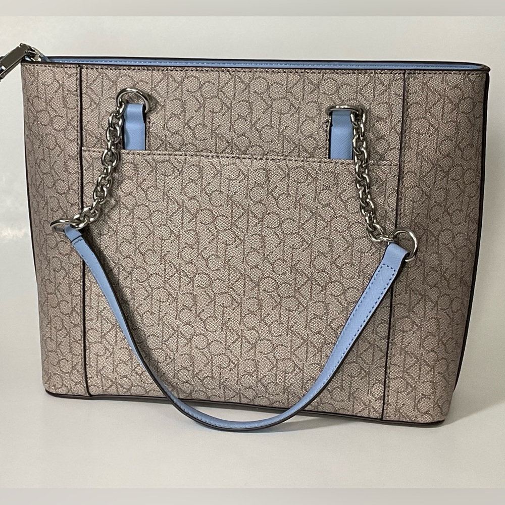 New - Calvin Klein Beige Tote Purse - Picture 2 of 7